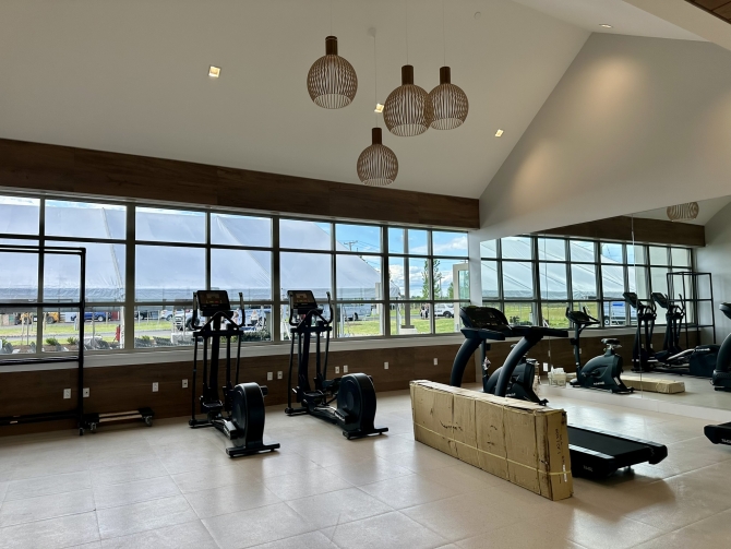 Exercise Center filled with several exercise equipment