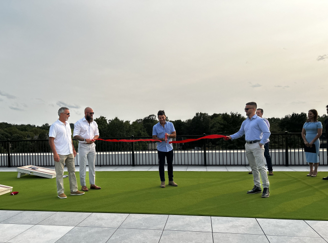 Ribbon Cutting Ceremony at the Landmark