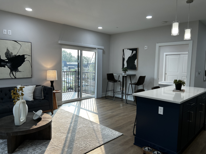 Interior of Landmark 2-bedroom Unit